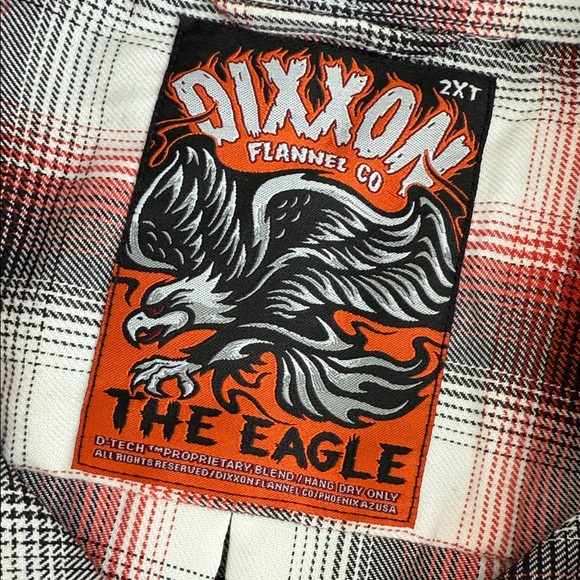 DIXXON Classic Red and Gray Plaid Shirt - Picture 2 of 4